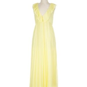 Zara Light Yellow Maxi Dress